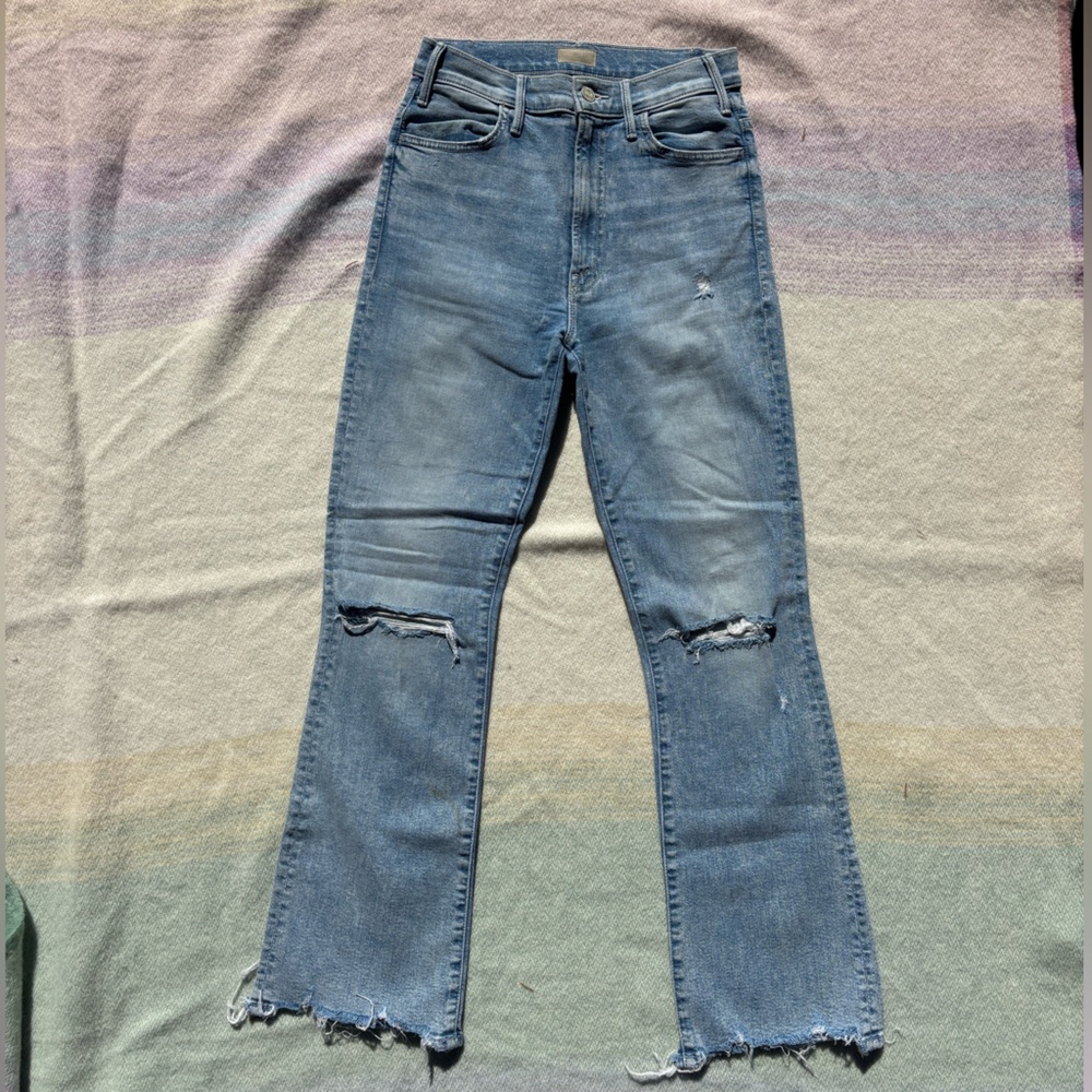 Mother denim hustler kick flare jeans